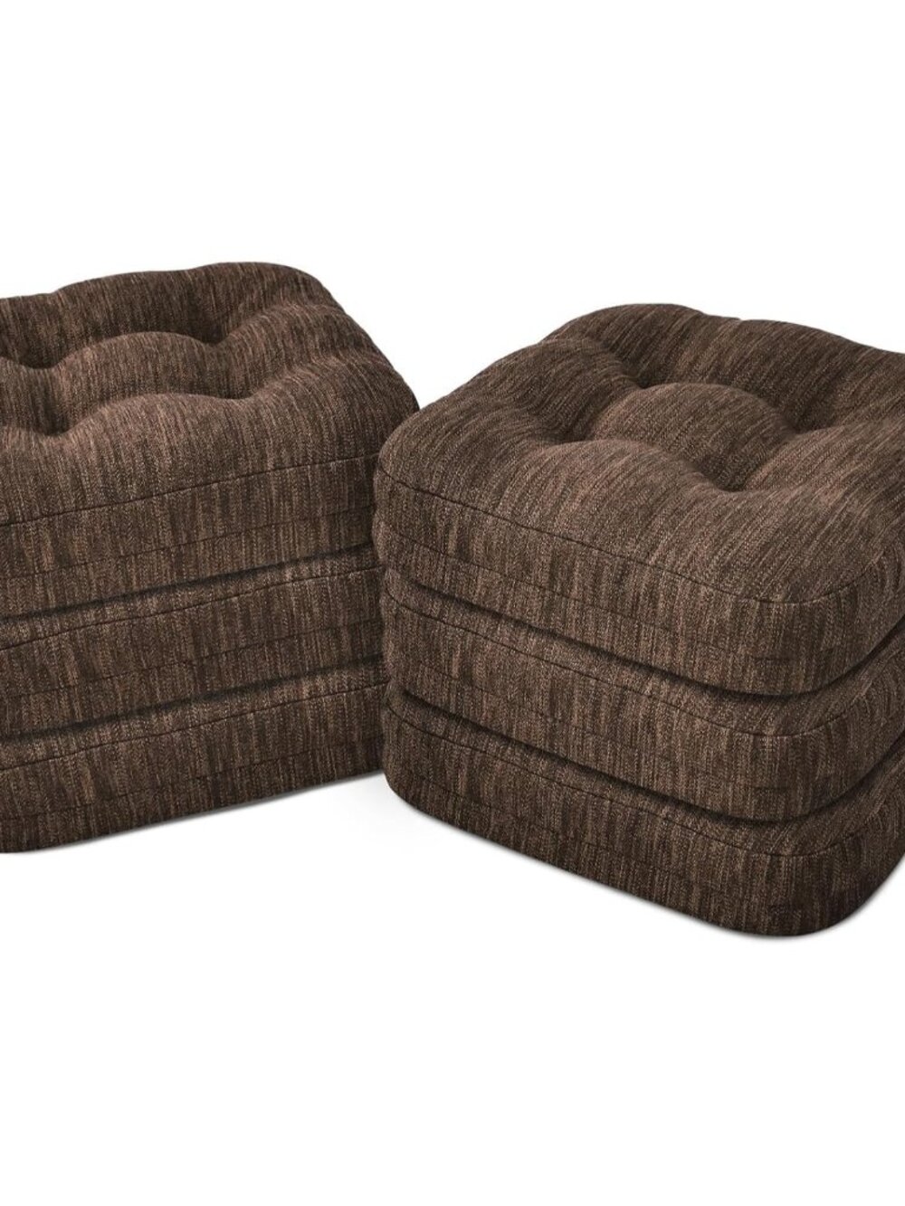 Dining Chair Cushions Set of 6, Dual-Layer Memory Foam Kitchen Chair Cushions, P